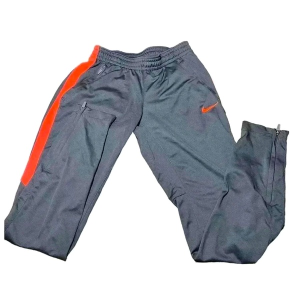 Womens Nike Dri Fit Athletic Track Pants Gray Joggers with zippers size XS - Picture 1 of 10